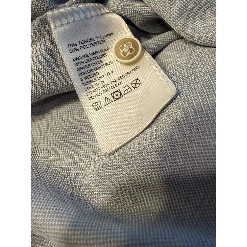 Tommy Bahama Men's Casual Gray Tencel Lyocell Blend Short Sleeve Polo Sz XXL - Picture 3 of 3